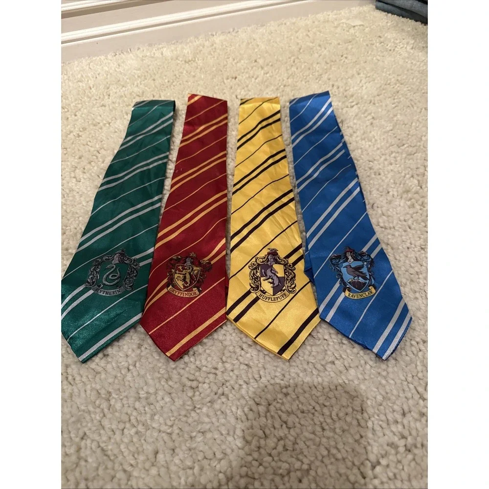 Harry Potter Costume Props Wizards Mens Tie for Fancy Halloween Outfit